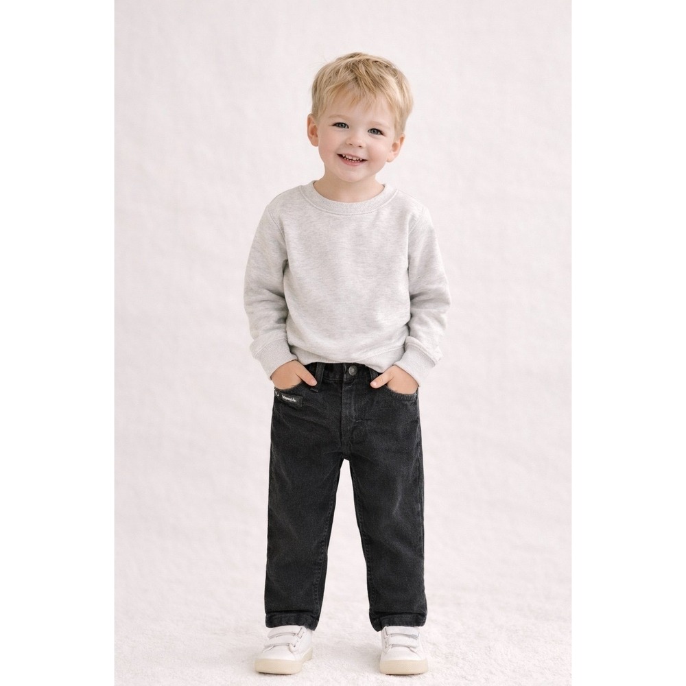 Wrangler‎ Toddler Black Jeans Elastic Waist Cotton Size 3T